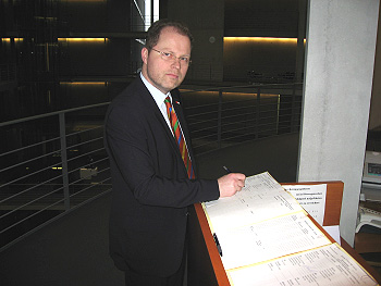 Christian Lange vor dem Ausschuss f&uuml;r Wahlpr&uuml;fung, Immunit&auml;t und Gesch&auml;ftsordnung 